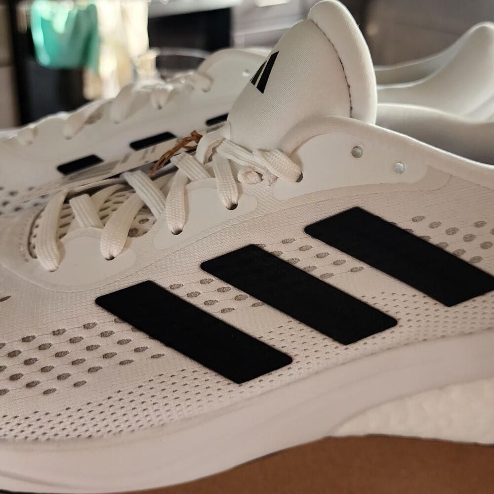 Adidas Men's White and Cream Trainers